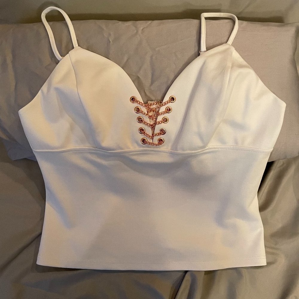 Guess spaghetti Crop Top